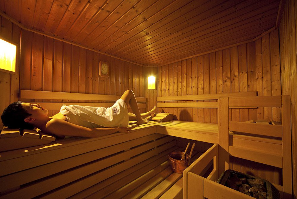 Finnish spruce wood sauna